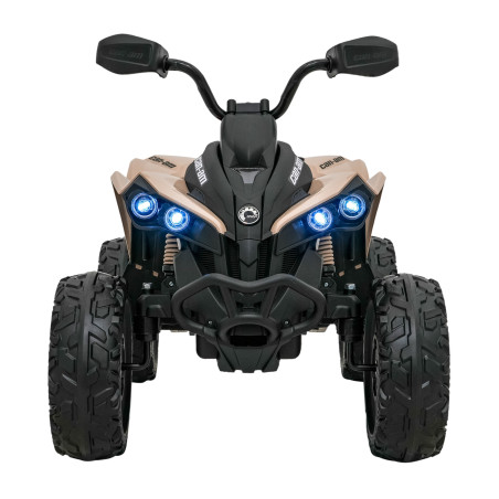 Vaikiškas Elektrinis Keturratis Maverick ATV Rudas