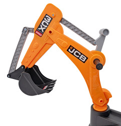 Vaikiškas Elektrinis Traktorius/Ekskavatorius  JCB 2in1, Geltonas