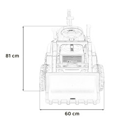 Vaikiškas Elektrinis Traktorius/Ekskavatorius  JCB 2in1, Geltonas