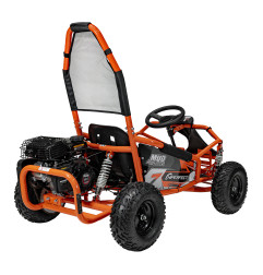 Vaikiškas benzininis bagis MUD MONSTER 100CC, Oranžinis