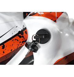 Vaikiškas benzininis keturratis DESERT STORM 125CC, Oranžinis