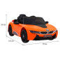 Vaikiškas Elektromobilis BMW I8 LIFT, Oranžinis