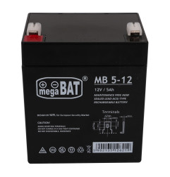 Vaikiškų Elektrinių transporto priemonių akumuliatorius 12V/5AH