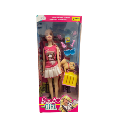 Lėlė "Beauty girl" su gėlemis