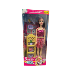 Lėlė "Beauty girl" su gėlemis