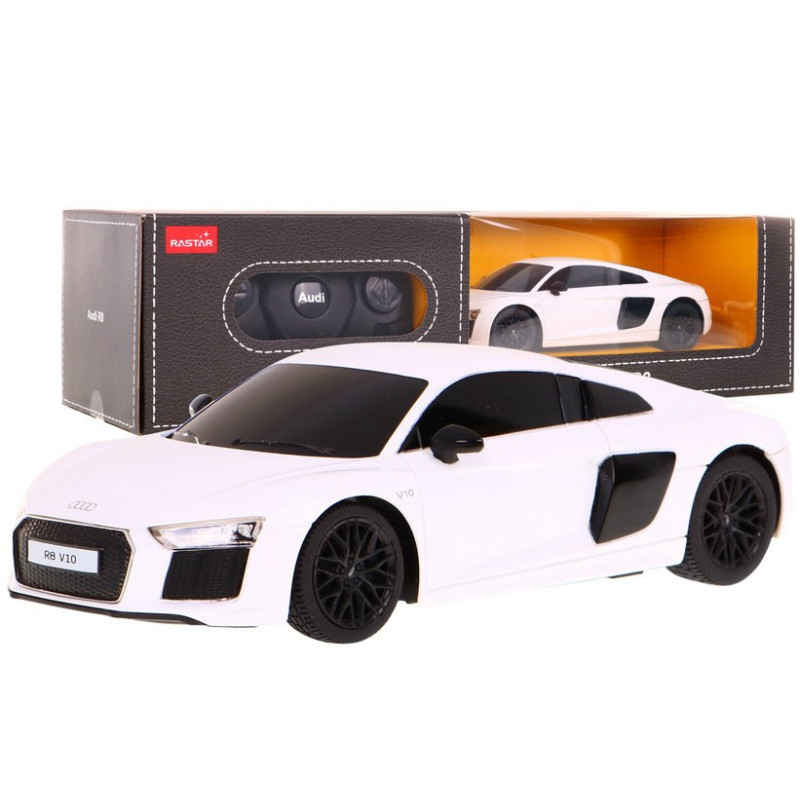 R/C valdomas automobilis Audi R8 White 1:24 RASTAR