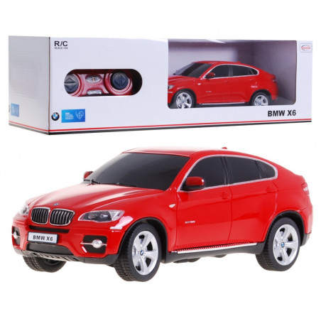 R/C valdomas automobilis BMW X 6 Red 1:24 RASTAR