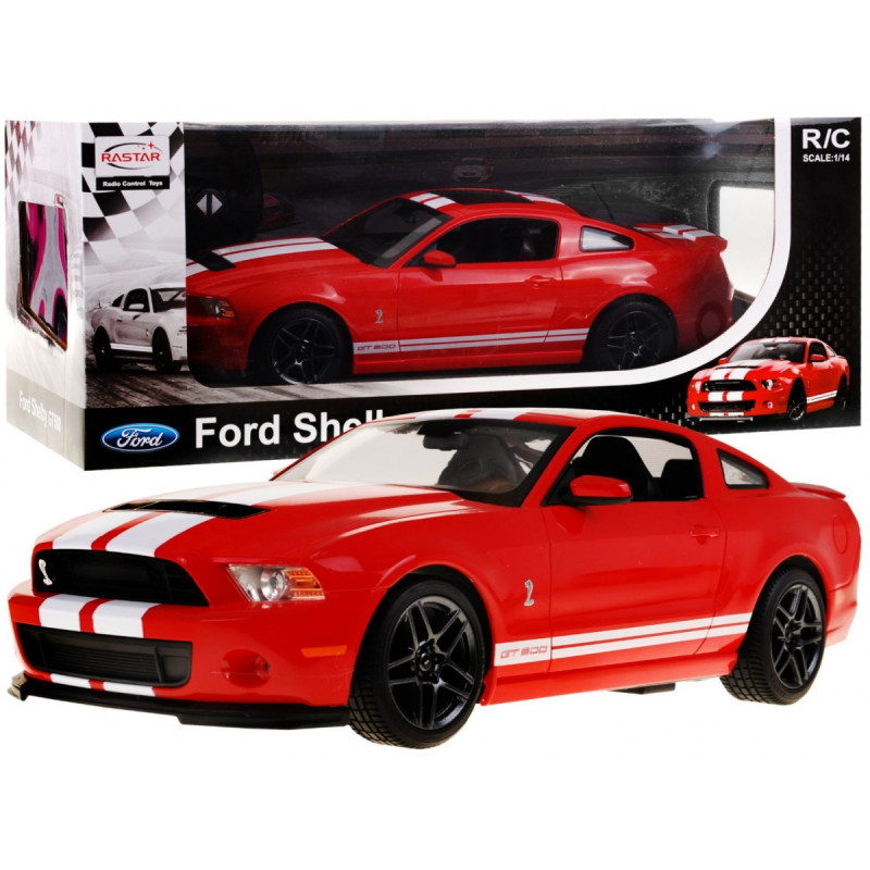 R/C valdomas Ford Shelby Mustang GT500 Red 1:14 RASTAR