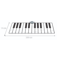 Interaktyvus minkštas pianinas kilimėlis "Super Keyboard"