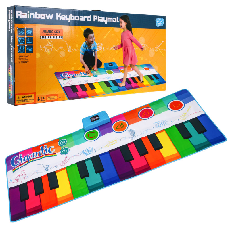 Didelis muzikos kilimėlis "Rainbow"