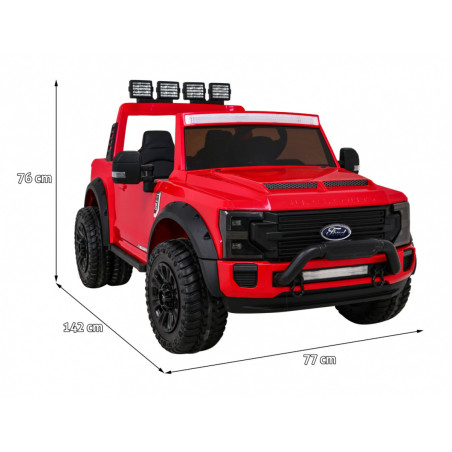 Vaikiškas Elektromobilis Ford Super Duty, raudonas