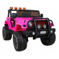 Vaikiškas Elektromobilis Monster Jeep 4 x 4, Rožinis