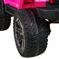 Vaikiškas Elektromobilis Monster Jeep 4 x 4, Rožinis