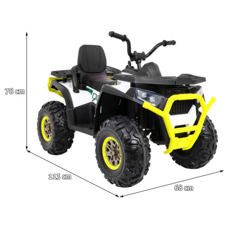 Vaikiškas Elektrinis Keturratis ATV Desert, Baltas