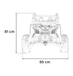 Vaikiškas Elektrinis Bagis Maverick Turbo RR, Oranžinis