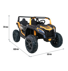 Vaikiškas Elektrinis Bagis ATV STRONG Racing, Auksinis