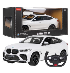 RC valdomas automobilis BMW X6 M 1:14 RASTAR Baltas