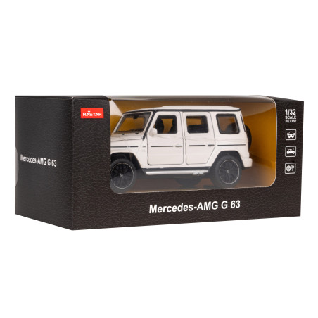 Metalinis automobilis Mercedes Benz AMG G63 1:32 RASTAR Baltas