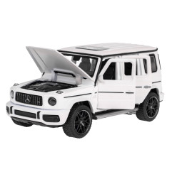 Metalinis automobilis modeliukas Mercedes Benz AMG G63 1:32 RASTAR Baltas