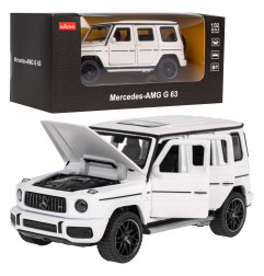 Metalinis automobilis modeliukas Mercedes Benz AMG G63 1:32 RASTAR Baltas