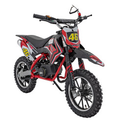 Vaikiškas benzininis motociklas RENEGADE 49CC, Raudonas