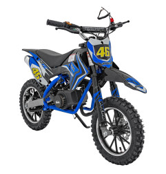 Vaikiškas benzininis motociklas RENEGADE 49CC, Mėlynas