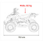 Benzininis keturratis RENEGADE HIPERFECT 49CC, Raudonas Benzininis keturratis RENEGADE HIPERFECT 49CC, Raudonas