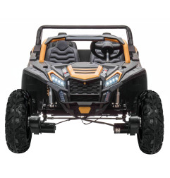Vaikiškas elektrinis keturvietis bagis RACING UTV2000, Geltonas