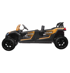 Vaikiškas elektrinis keturvietis bagis RACING UTV2000, Geltonas