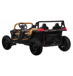 Vaikiškas elektrinis keturvietis bagis RACING UTV2000, Geltonas