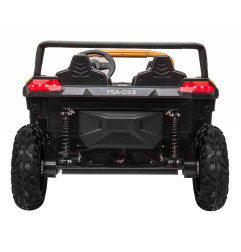 Vaikiškas elektrinis keturvietis bagis RACING UTV2000, Geltonas