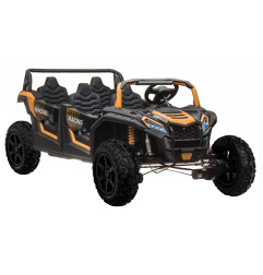 Vaikiškas elektrinis keturvietis bagis RACING UTV2000, Geltonas