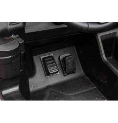 Vaikiškas elektrinis keturvietis bagis RACING UTV2000, Žalias