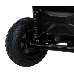 Vaikiškas elektrinis keturvietis bagis RACING UTV2000, Raudonas