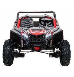 Vaikiškas elektrinis keturvietis bagis RACING UTV2000, Raudonas