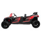 Vaikiškas Keturvietis elektrinis bagis RACING UTV2000, raudonas Vaikiškas Keturvietis elektrinis bagis RACING UTV2000, raudonas