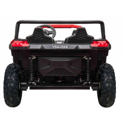 Vaikiškas elektrinis keturvietis bagis RACING UTV2000, Raudonas