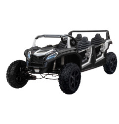 Vaikiškas elektrinis keturvietis bagis RACING UTV2000, Baltas