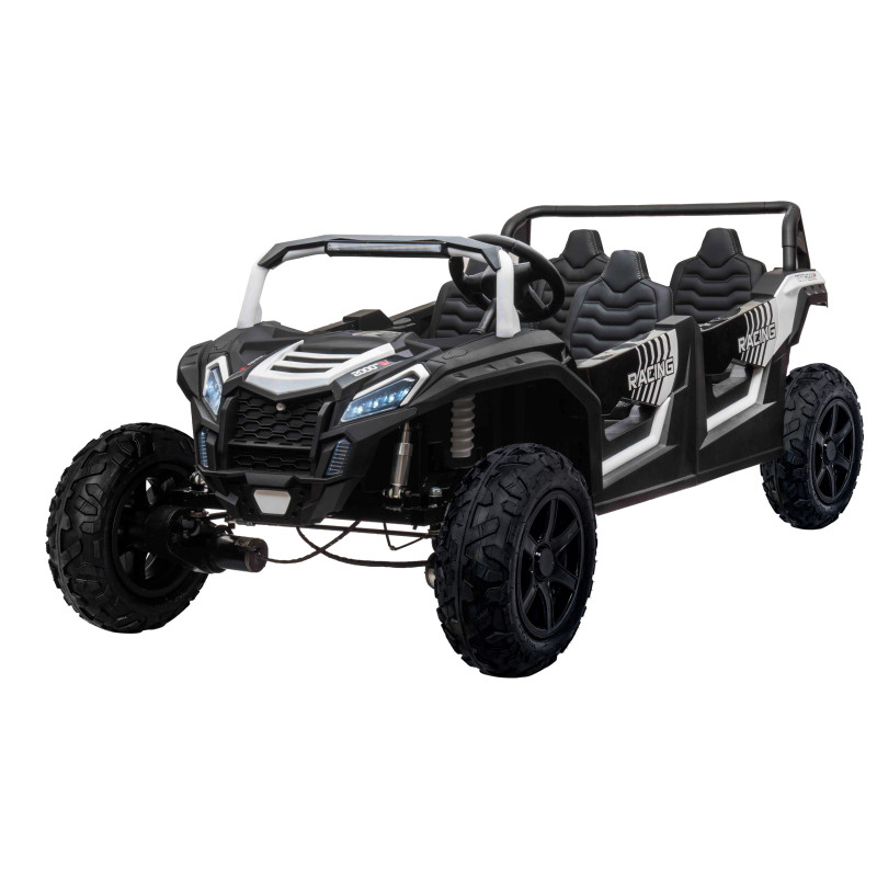 Vaikiškas Keturvietis elektrinis bagis RACING UTV2000, baltas Vaikiškas Keturvietis elektrinis bagis RACING UTV2000, baltas