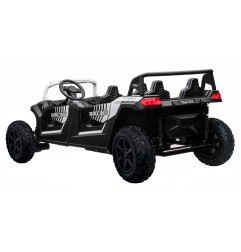 Vaikiškas elektrinis keturvietis bagis RACING UTV2000, Baltas