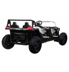 Vaikiškas elektrinis keturvietis bagis RACING UTV2000, Baltas