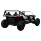 Vaikiškas Keturvietis elektrinis bagis RACING UTV2000, baltas Vaikiškas Keturvietis elektrinis bagis RACING UTV2000, baltas