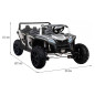 Vaikiškas Keturvietis elektrinis bagis RACING UTV2000, baltas Vaikiškas Keturvietis elektrinis bagis RACING UTV2000, baltas