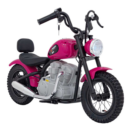 Vaikiškas Elektrinis motociklas Chopper SPEED, Rožinis
