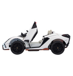 Vaikiškas Elektromobilis Lamborghini SIAN XL, baltas - 4