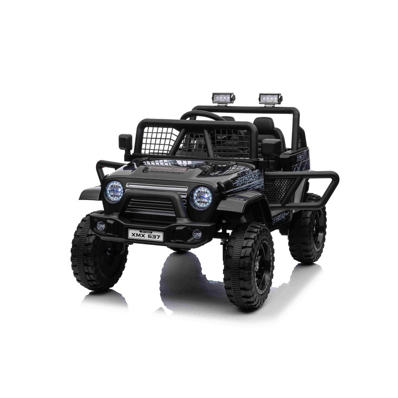 Vaikiškas Elektromobilis OFF ROAD 4x4 SPORT, Juodas