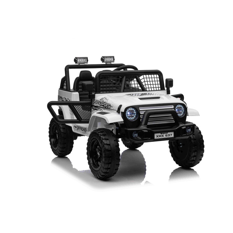 Vaikiškas Elektromobilis OFF ROAD 4x4 SPORT, Baltas Vaikiškas Elektromobilis OFF ROAD 4x4 SPORT, Baltas