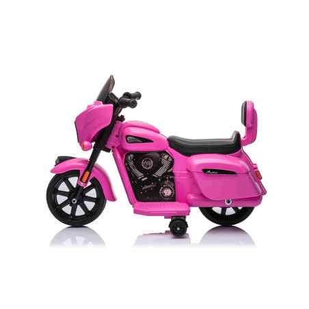 Vaikiškas Elektrinis motociklas Chopper INDIAN, Rožinis