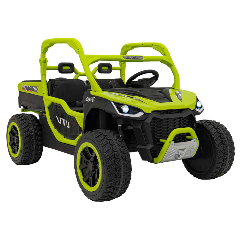 Vaikiškas Elektrinis Sunkvežimis UTV Racing, Žalias Vaikiškas Elektrinis Sunkvežimis UTV Racing, Žalias
