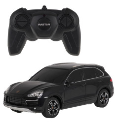 RC valdomas 1:24 Porsche Cayenne Turbo RASTAR juodas